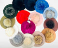 MA08 Soft Knit Beret with Fur Pompom LOOWIE