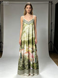 CRSNKH Starry Night Maxi Dress Khaki