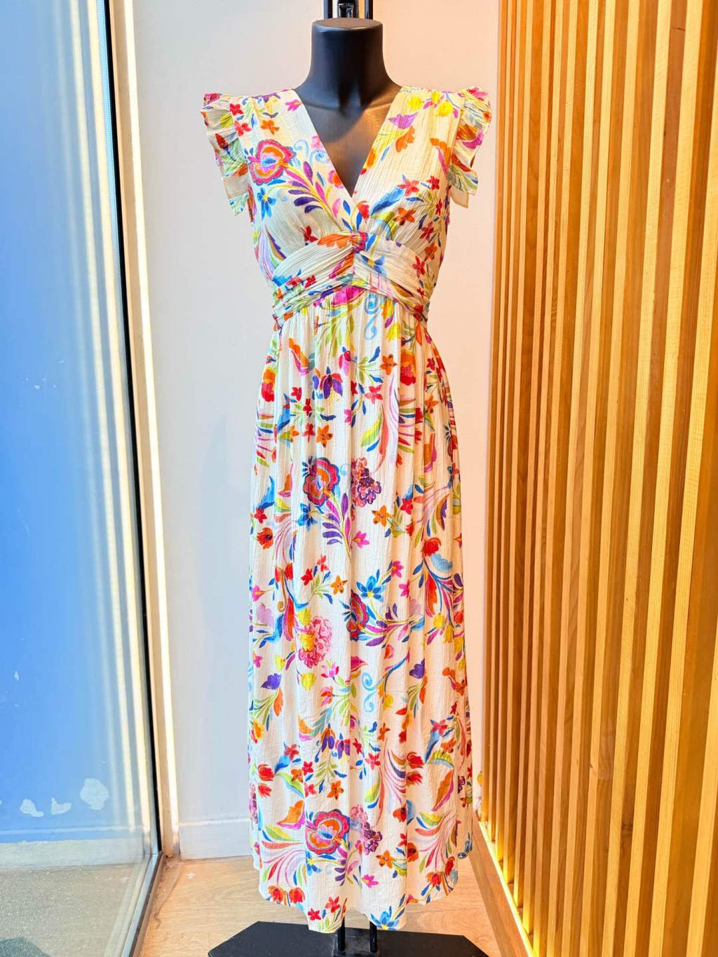 IVA271MC Patterned Maxi Dress Multicolor