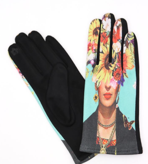 FR6 One Size Blue Frida Touch Screen Gloves LOOWIE