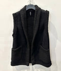 VIJAB Italian Black One Size Plush Vest w/2 Pockets LOOWIE