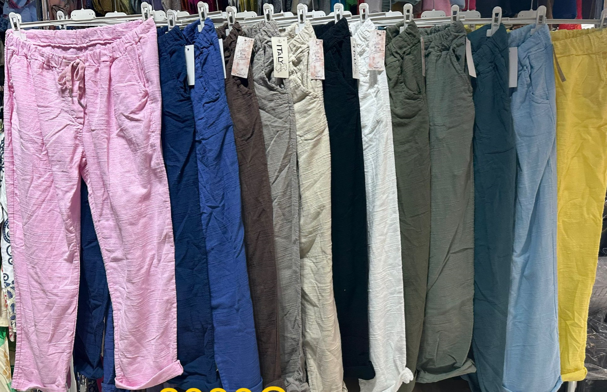 COPANP Italian BIG Size Gauze Cotton Pants LOOWIE