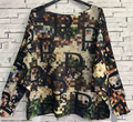 ZPAR Paris Mosaic Brown Printed Knit Sweater LOOWIE