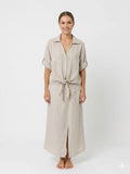 ZOPLSH2EC Pure Linen Pocket Shirt Ecru