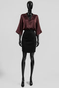 EL1 Burgundy Satin Shirt