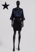 EL5 Navy Satin Shirt