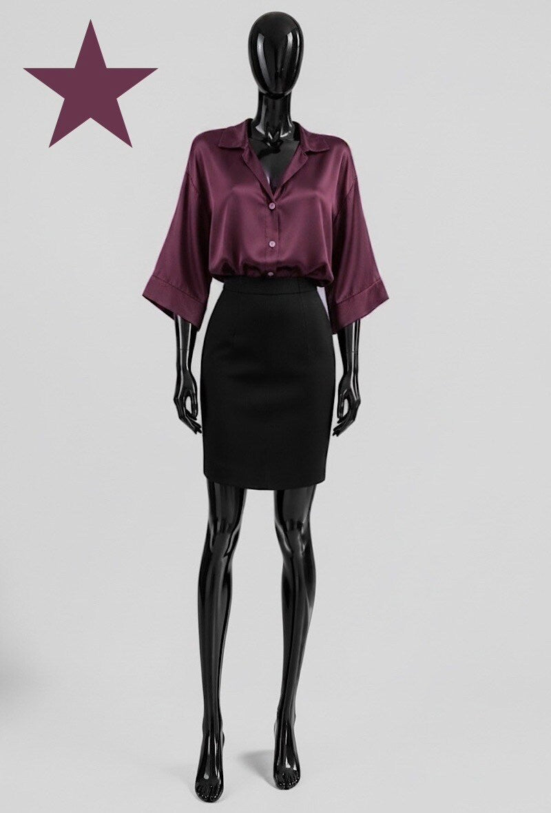 EL4 Mauve Satin Shirt