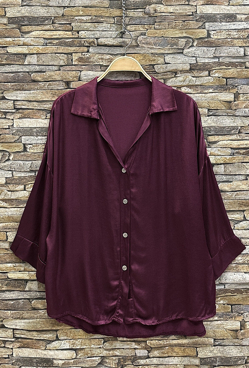 EL4 Mauve Satin Shirt