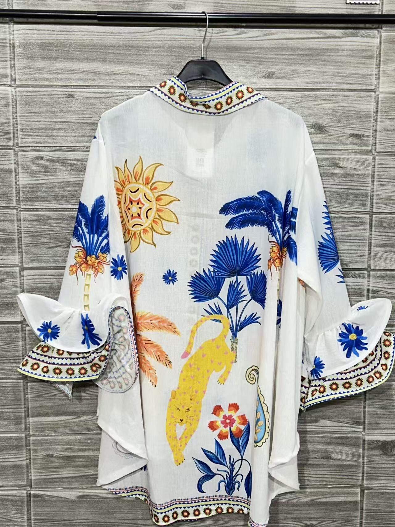 ZOPS4WH Printed Shirt White