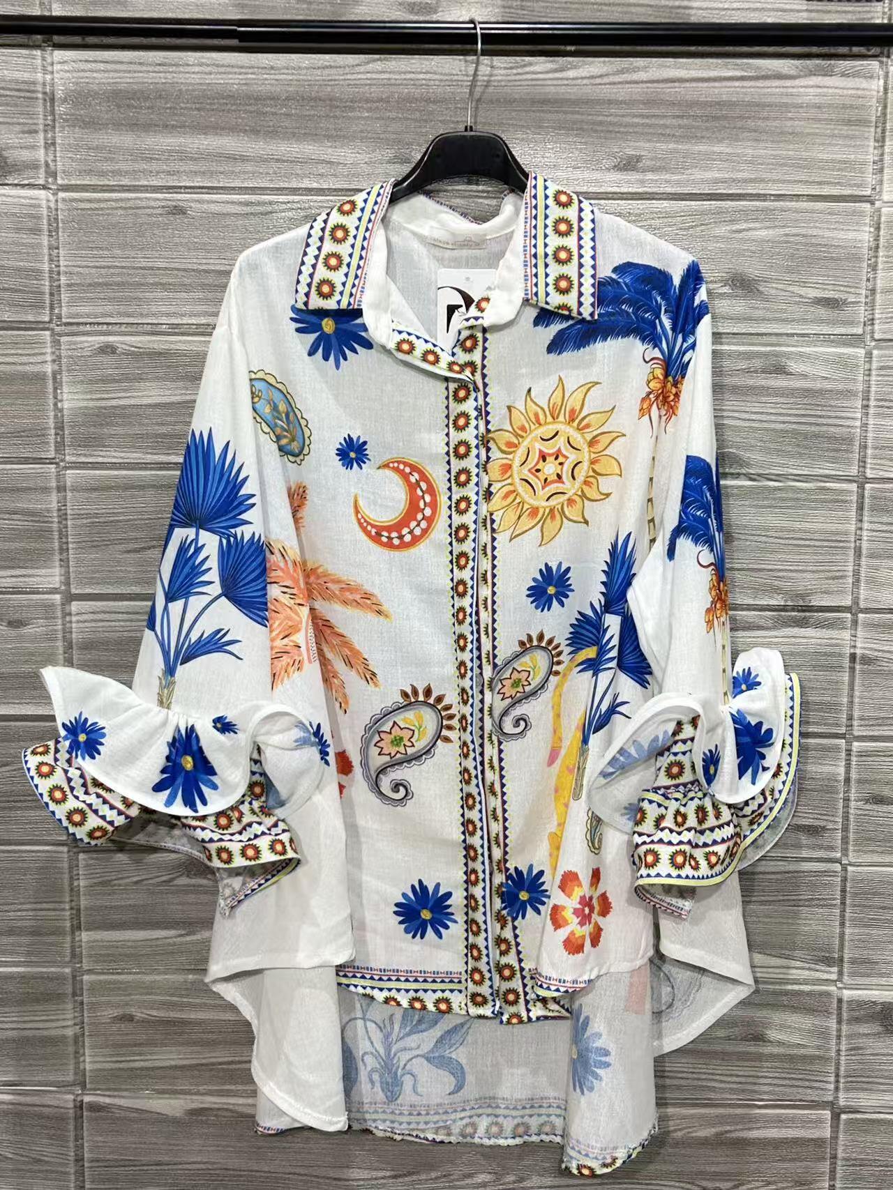 ZOPS4WH Printed Shirt White