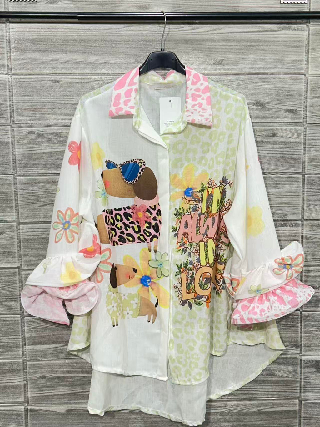ZOPS2WH Printed Shirt White