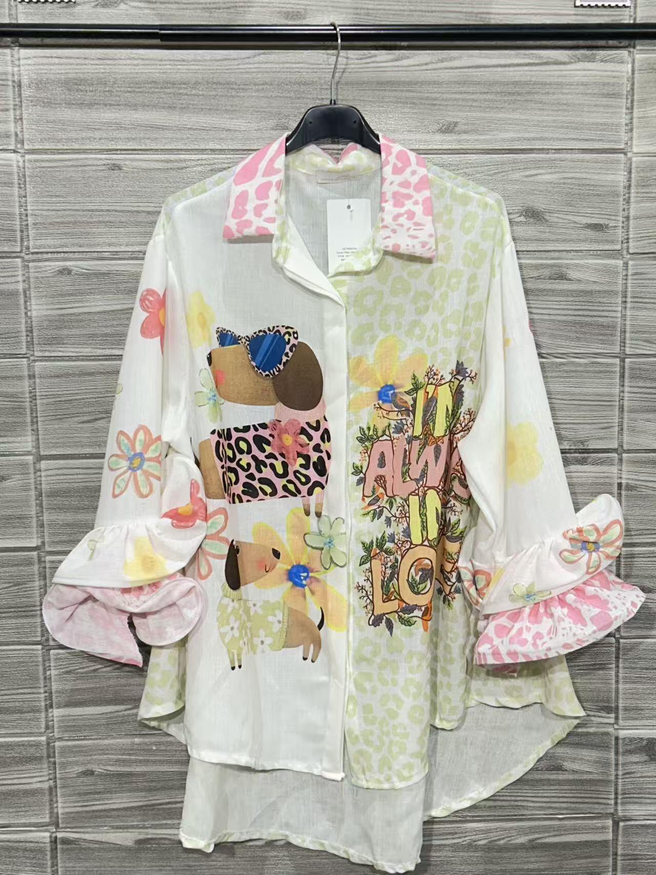 ZOPS2WH Printed Shirt White