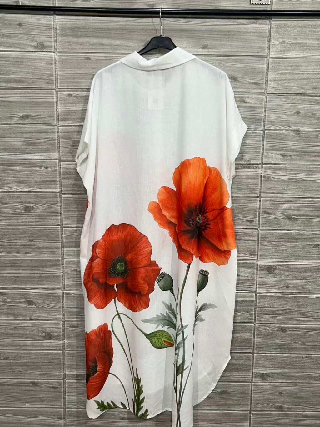 ZOLPS3WH Long Printed Shirt White