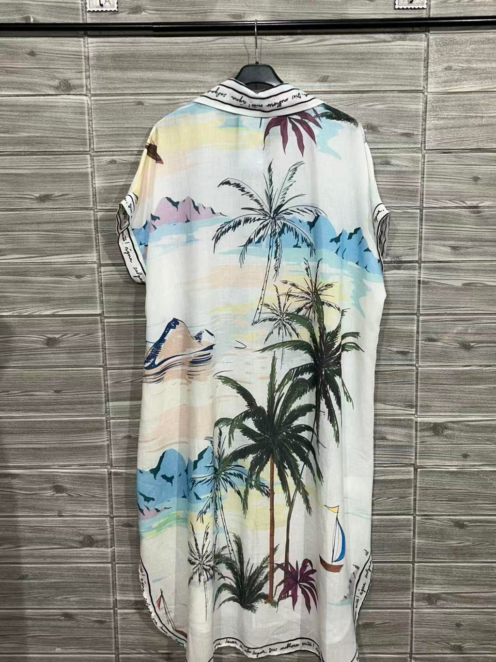 ZOLPS2WH Long Printed Shirt White