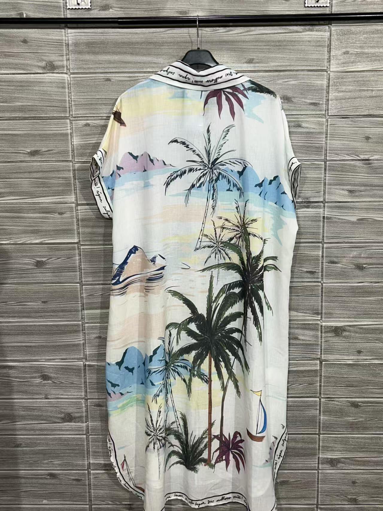 ZOLPS2WH Long Printed Shirt White
