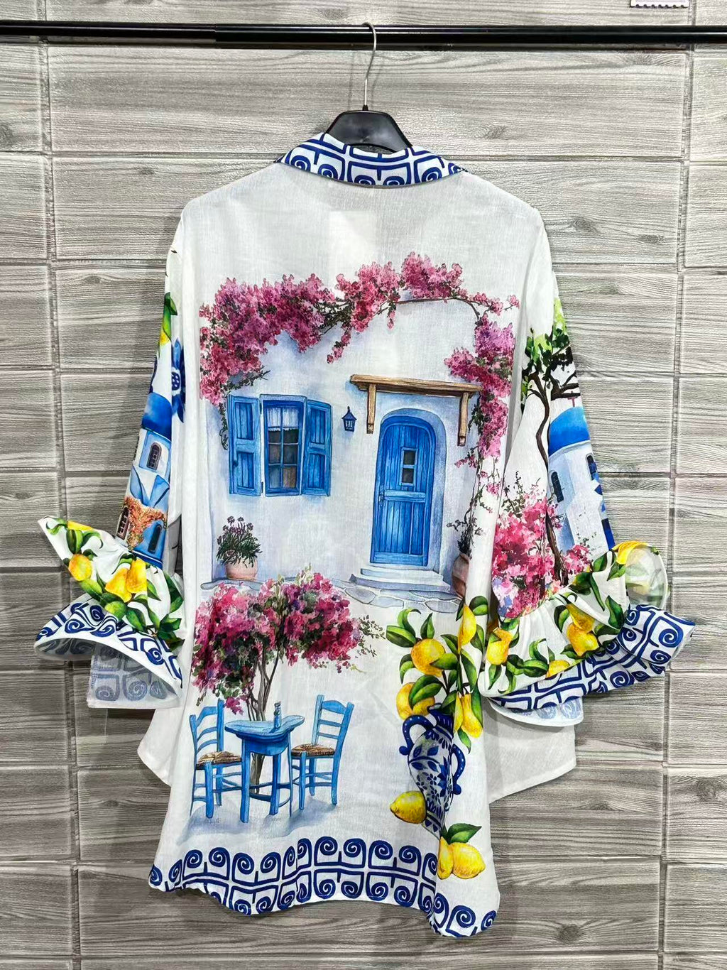 ZOPB3WH Printed Blouse White