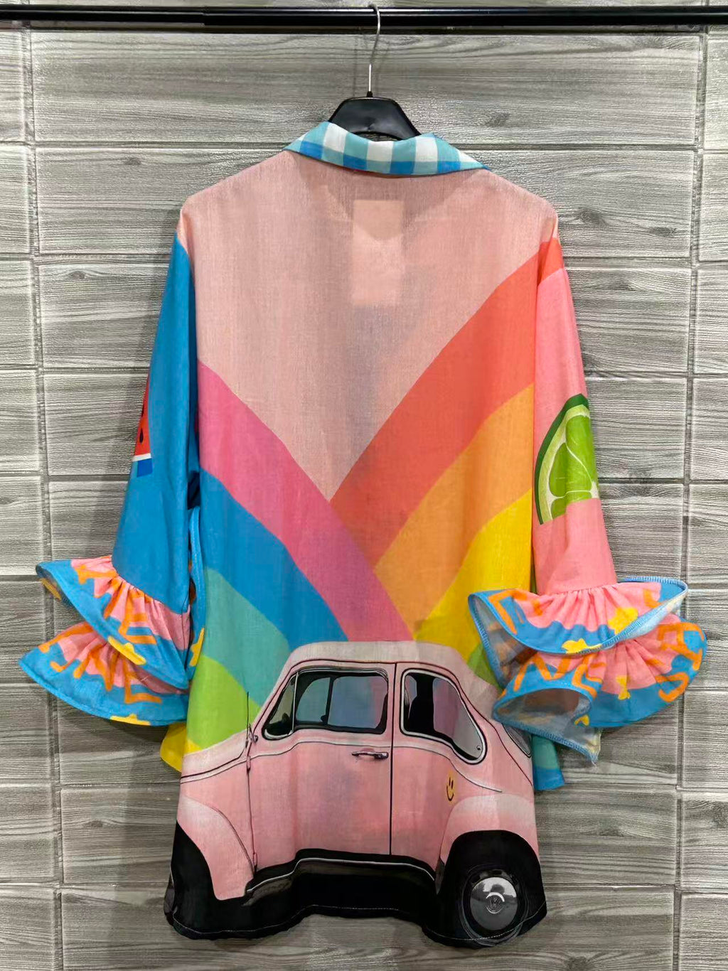 ZOPBBL Printed Blouse Blush