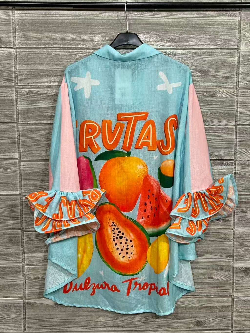ZOPB2WH Printed Blouses White