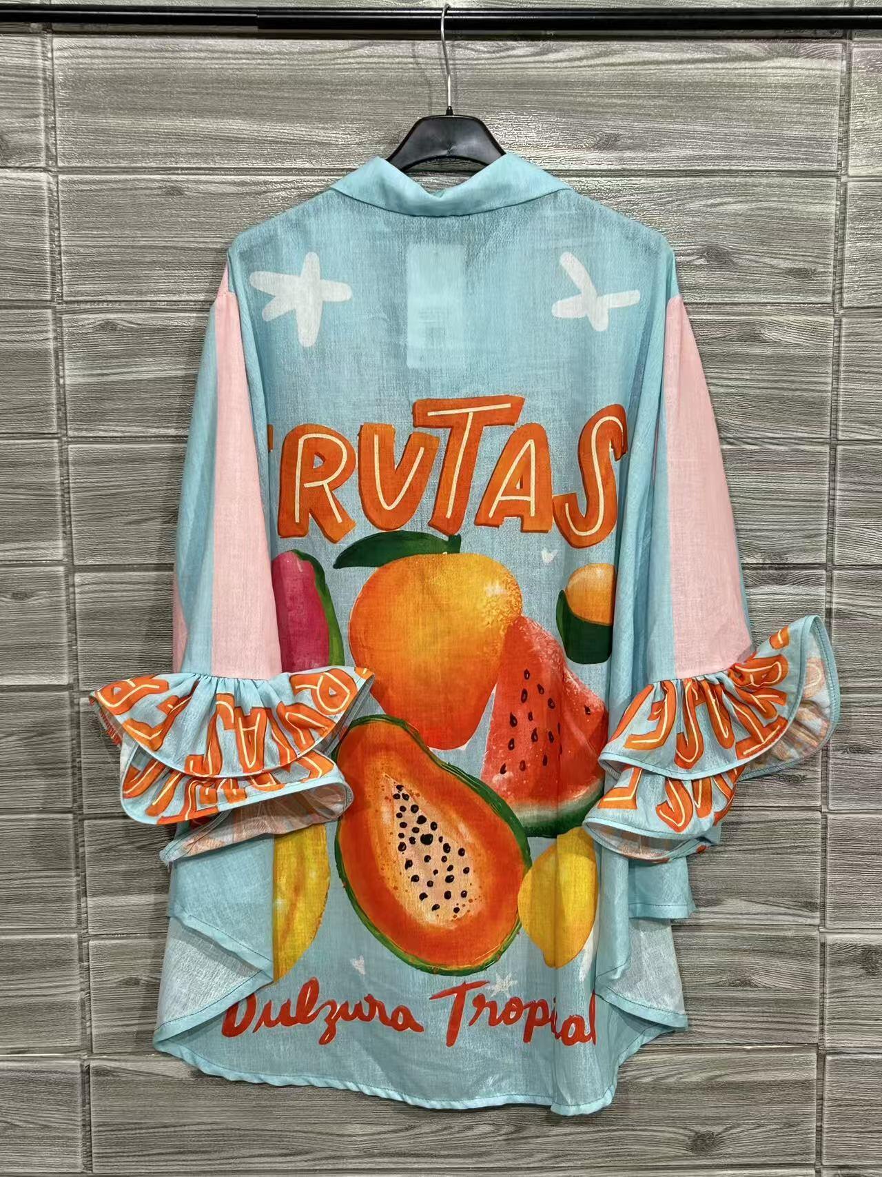 ZOPB2WH Printed Blouses White