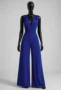 ELBJ3 Royal Blue Wide-Leg Jumpsuit
