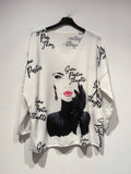 POFA Italian Cozy Face Sweater One Size LOOWIE