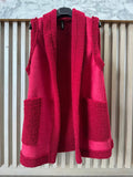 VIJAR Italian Red One Size Plush Vest w/2 Pockets LOOWIE