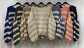 561 Boucle Striped Oversized Sweater LOOWIE
