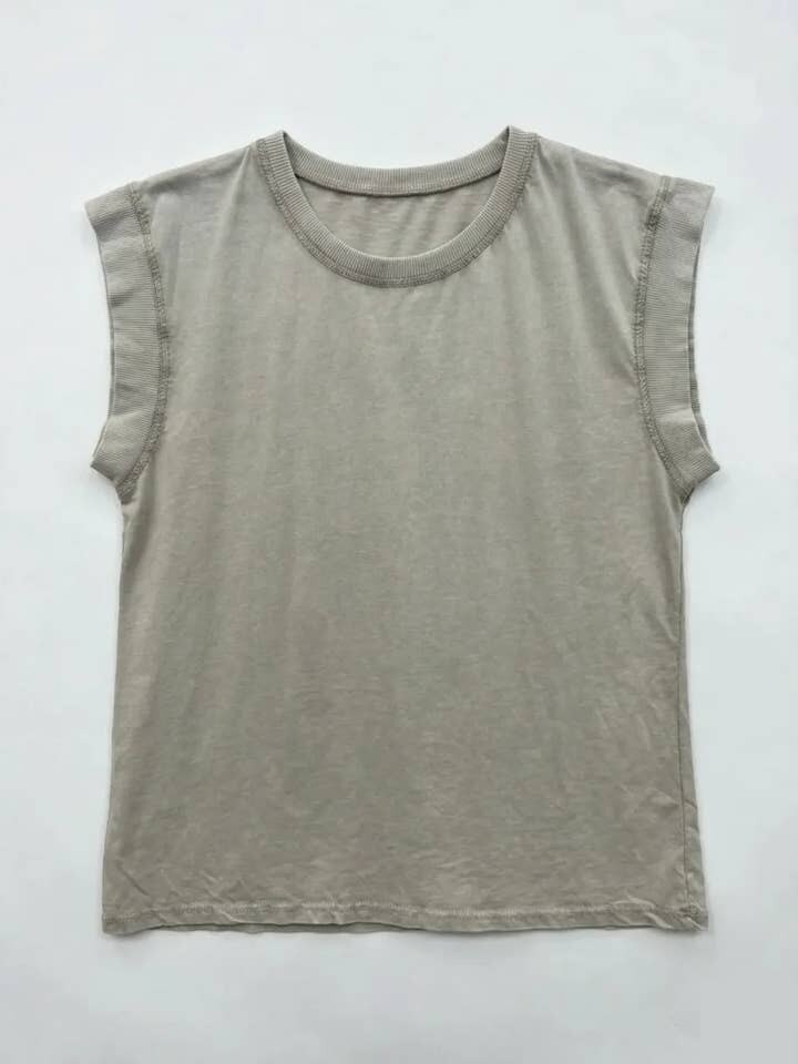 MYWCTTBG Washed Cotton Tank Top Beige