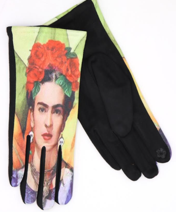 FR4 One Size Green Frida Touch Screen Gloves LOOWIE