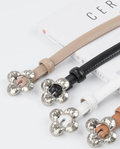 EU003 Clover Buckle Leather Belts LOOWIE