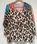 POLB Italian Cozy Leopard Sweater One Size LOOWIE