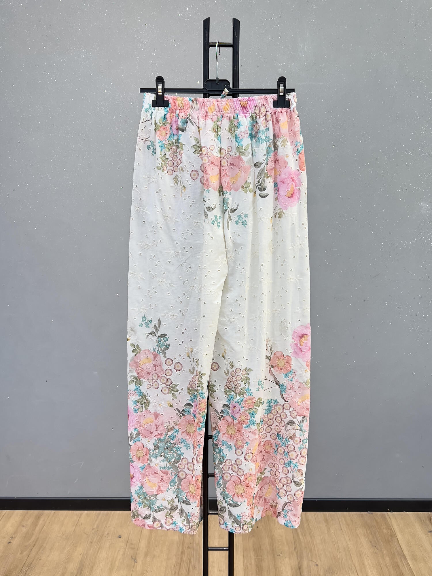 VLEFSBS Cotton Eyelet Floral Set Blush