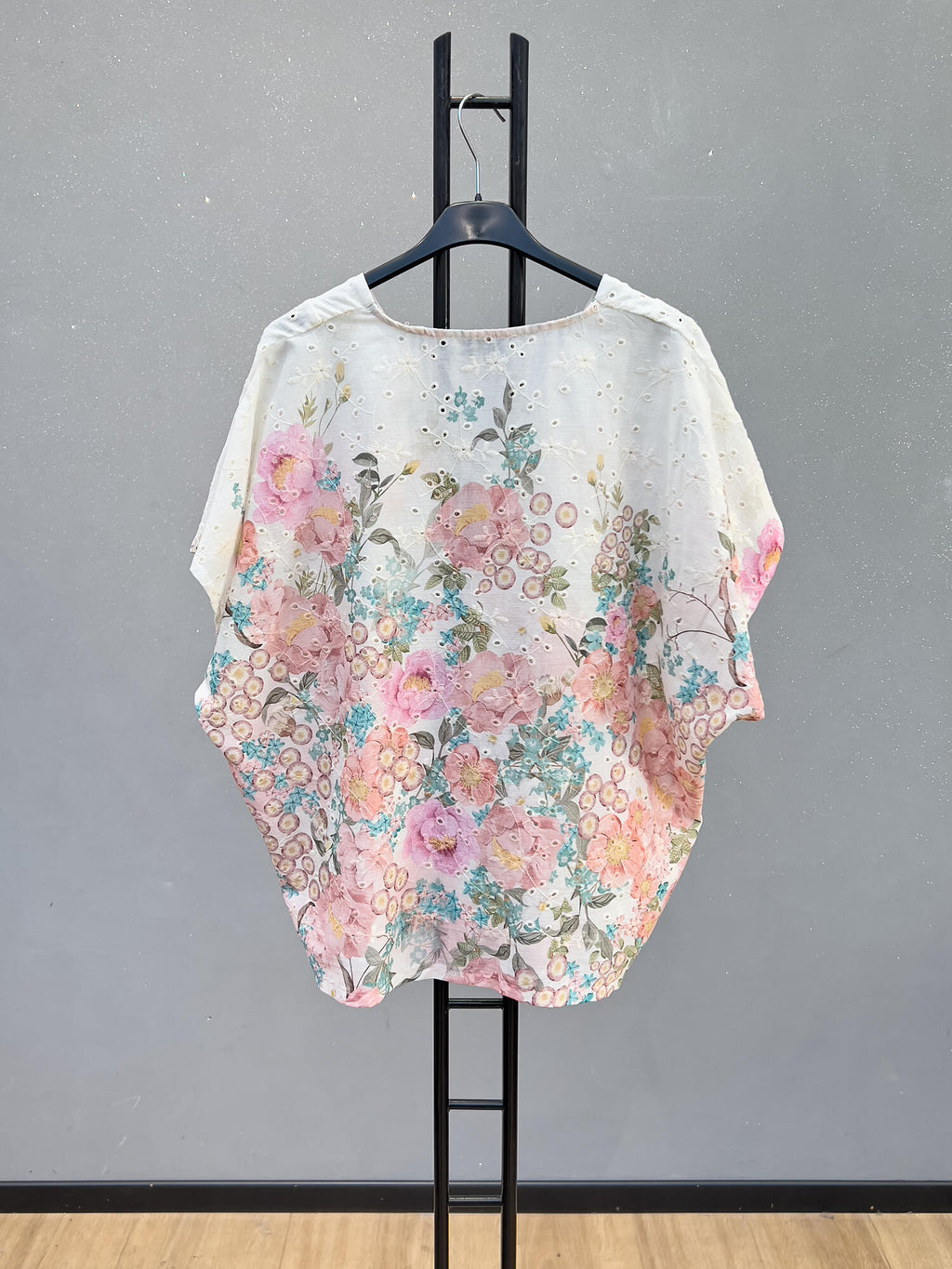 VLEFSBS Cotton Eyelet Floral Set Blush