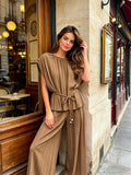 VLSPSCL Modern Spring Summer Set Caramel