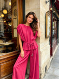 VLSPSFU Modern Spring Summer Set Fuchsia