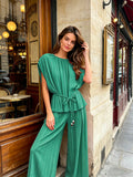 VLSPSTQ Modern Spring Summer Set Turquoise