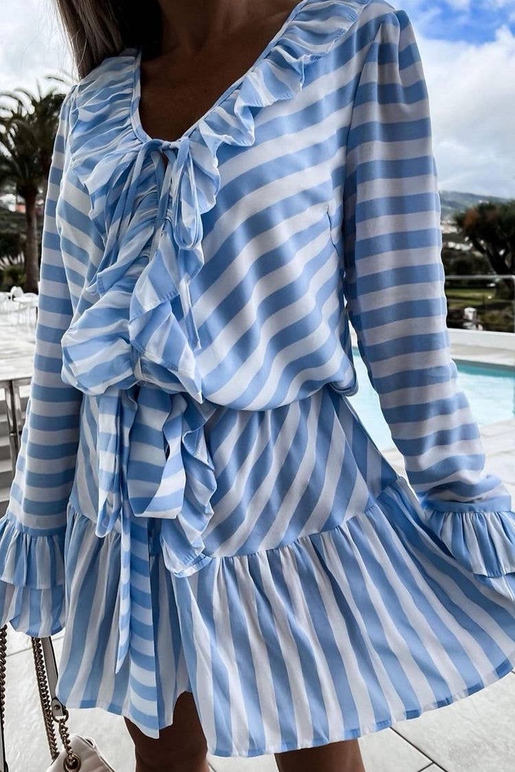 R507 Loowie Dress with Stripes Pattern