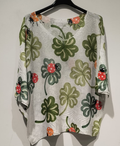 COLB Lady Bug V-Neck Knit Printed Sweater LOOWIE