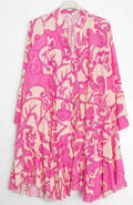 98EMB Cotton Pink Fuchsia English Eyelet Dress Cover Up
