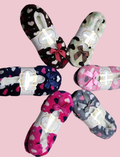 JHEAR Slipper Socks w/Hearts 2 Sizes . Pack of 12 (6 COLORS)
