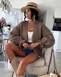 ESTWC1 Taupe Wool Cardigan