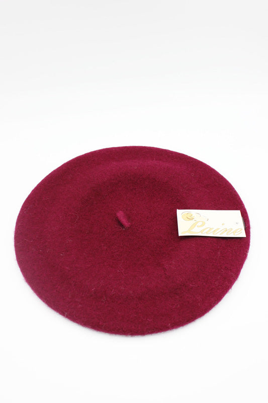 HO5020 Classic Wool Beret - Bordeaux