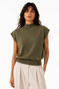 LUTNS9 Khaki Turtleneck Sweater