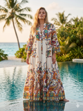 NBCPS2 Amber Paisley Long Sleeve Dress
