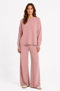 LU17 Blush Oversize Knit Set