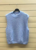 ESTAV8 Light Blue Alpaca Vest
