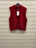 ESTAV5 Dark Red Alpaca Vest
