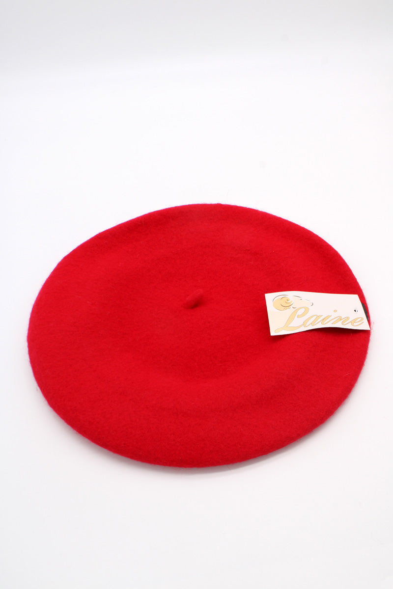 HO5020 Classic Wool Beret - Light Red