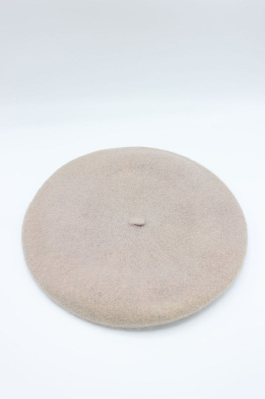HO5020 Classic Wool Beret - Beige 1