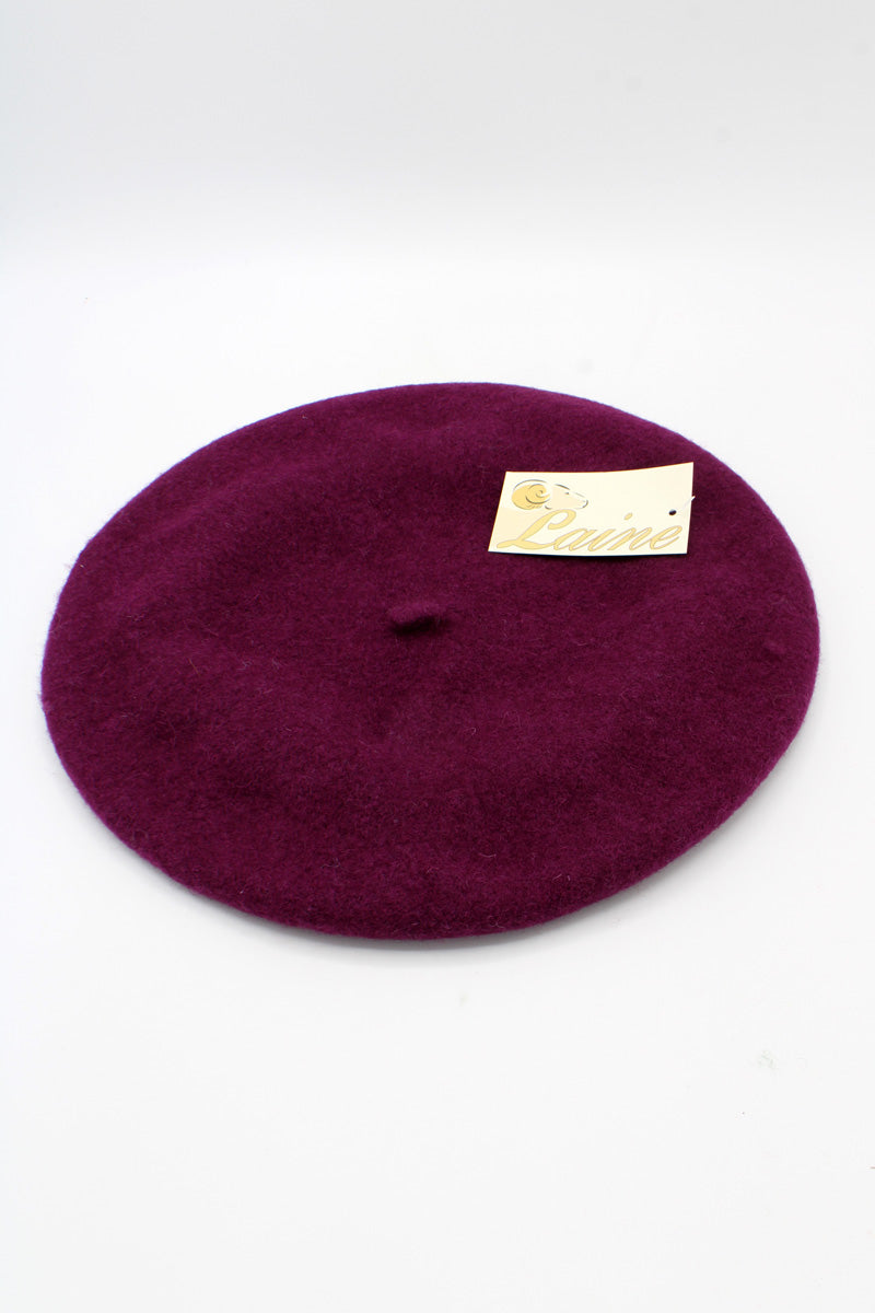 HO5020 Classic Wool Beret - Plum